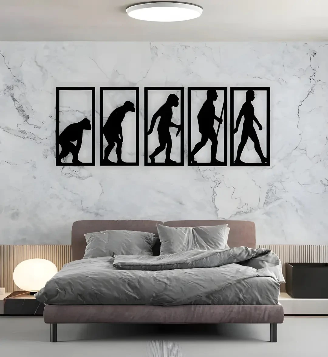 İnsan Evrimi Duvar Dekoru 