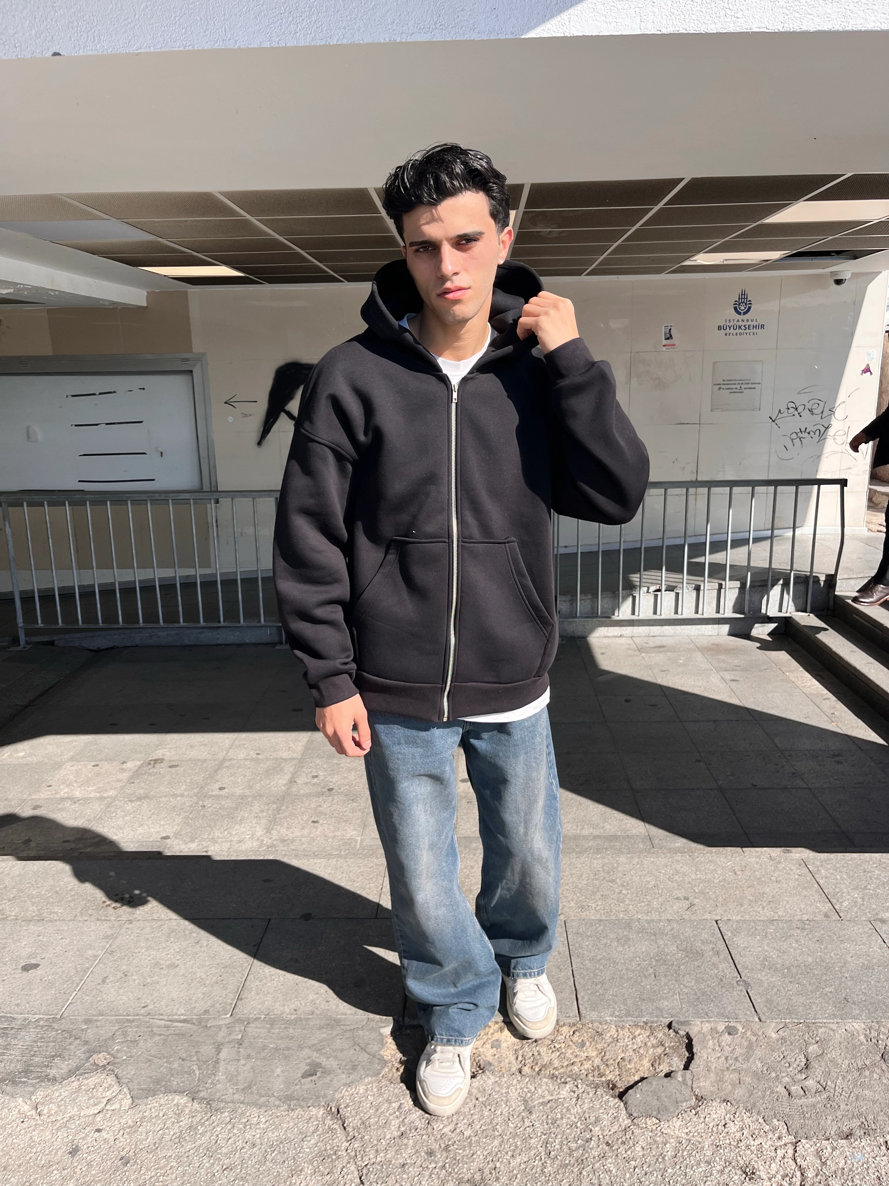 PREMİUM BASİC ZİP - SİYAH