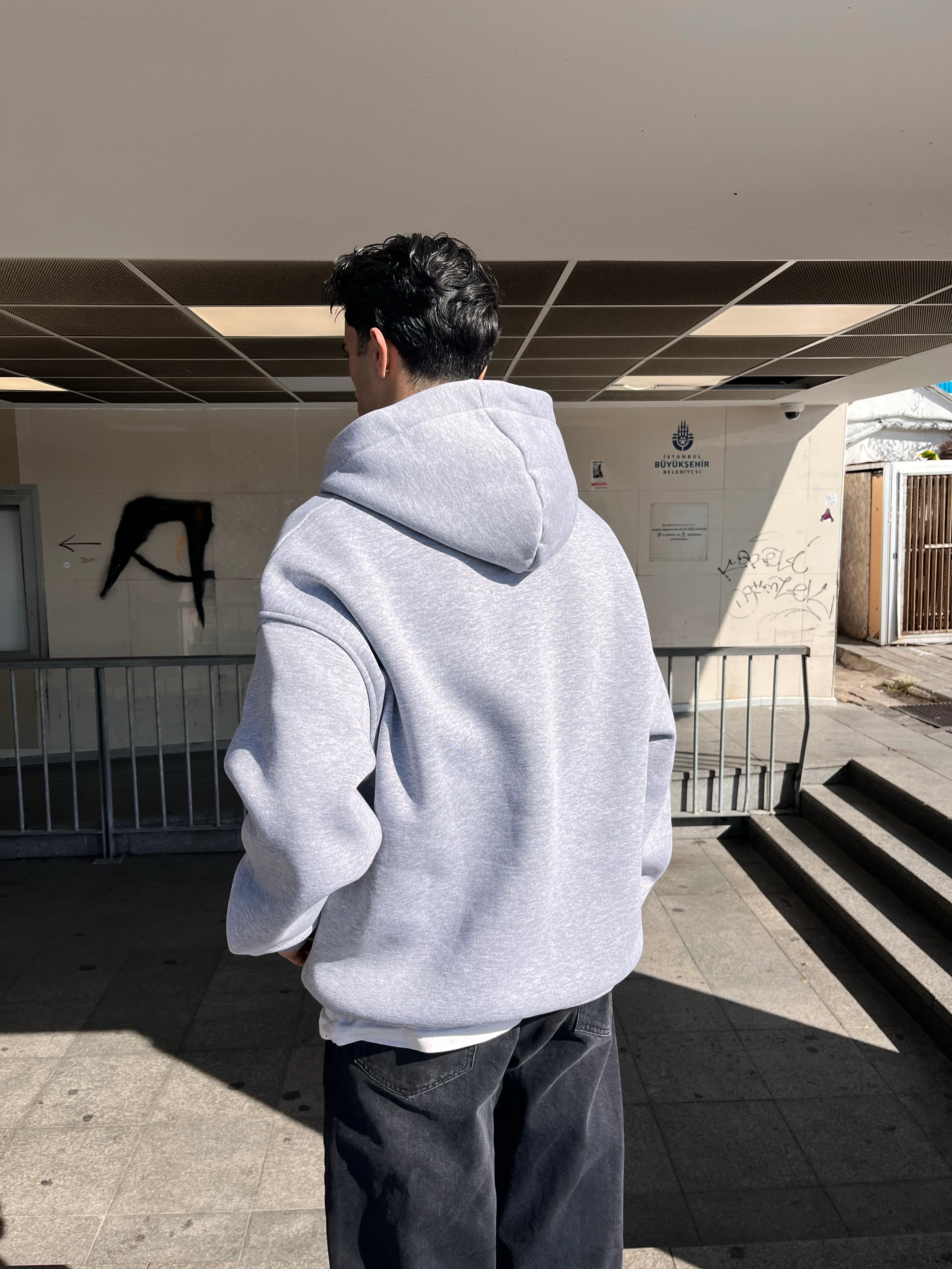 PREMİUM BASİC ZİP - GRİ