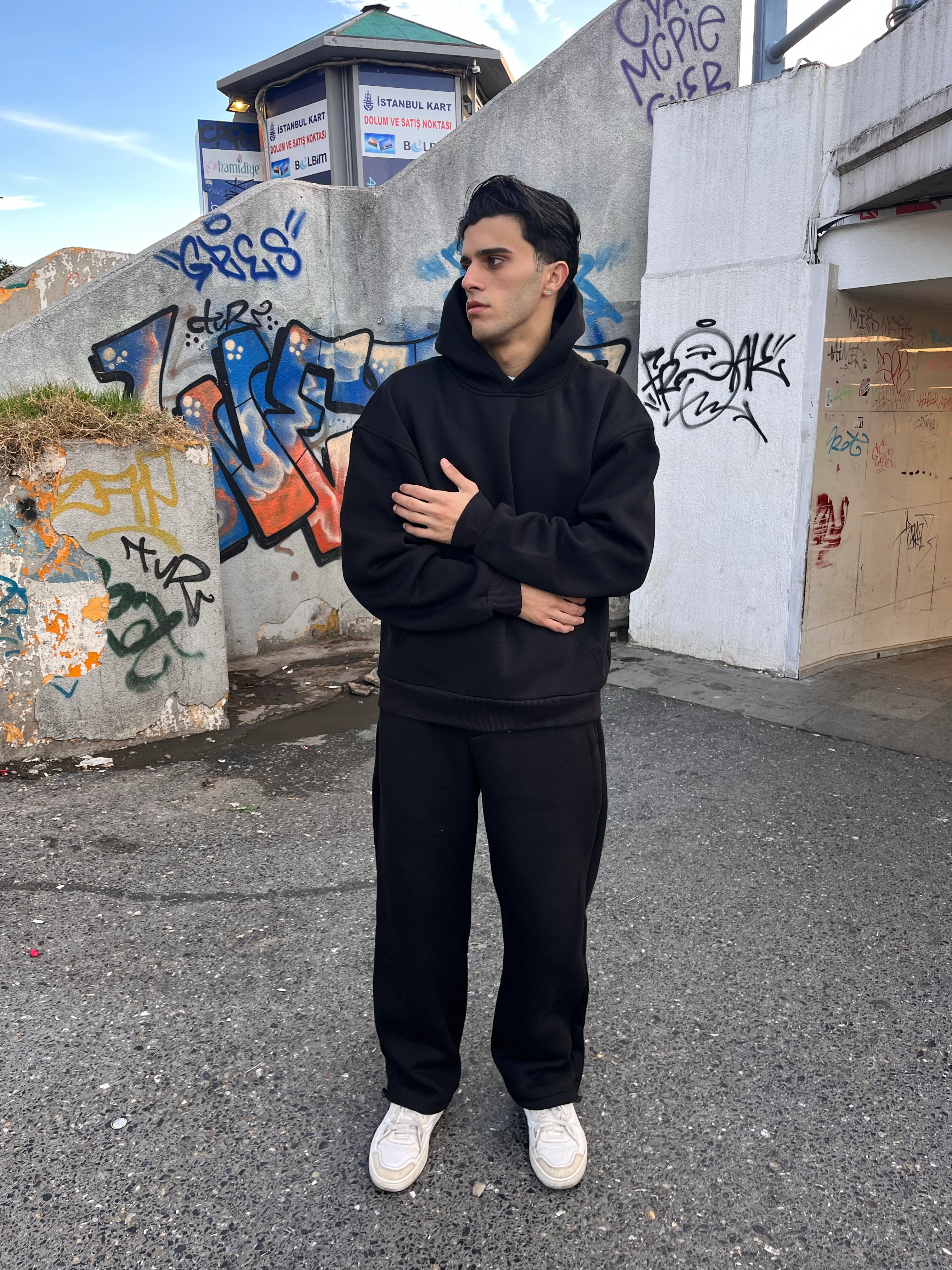 WİNTER - SİYAH  PREMİUM BAGGY EŞOFMAN