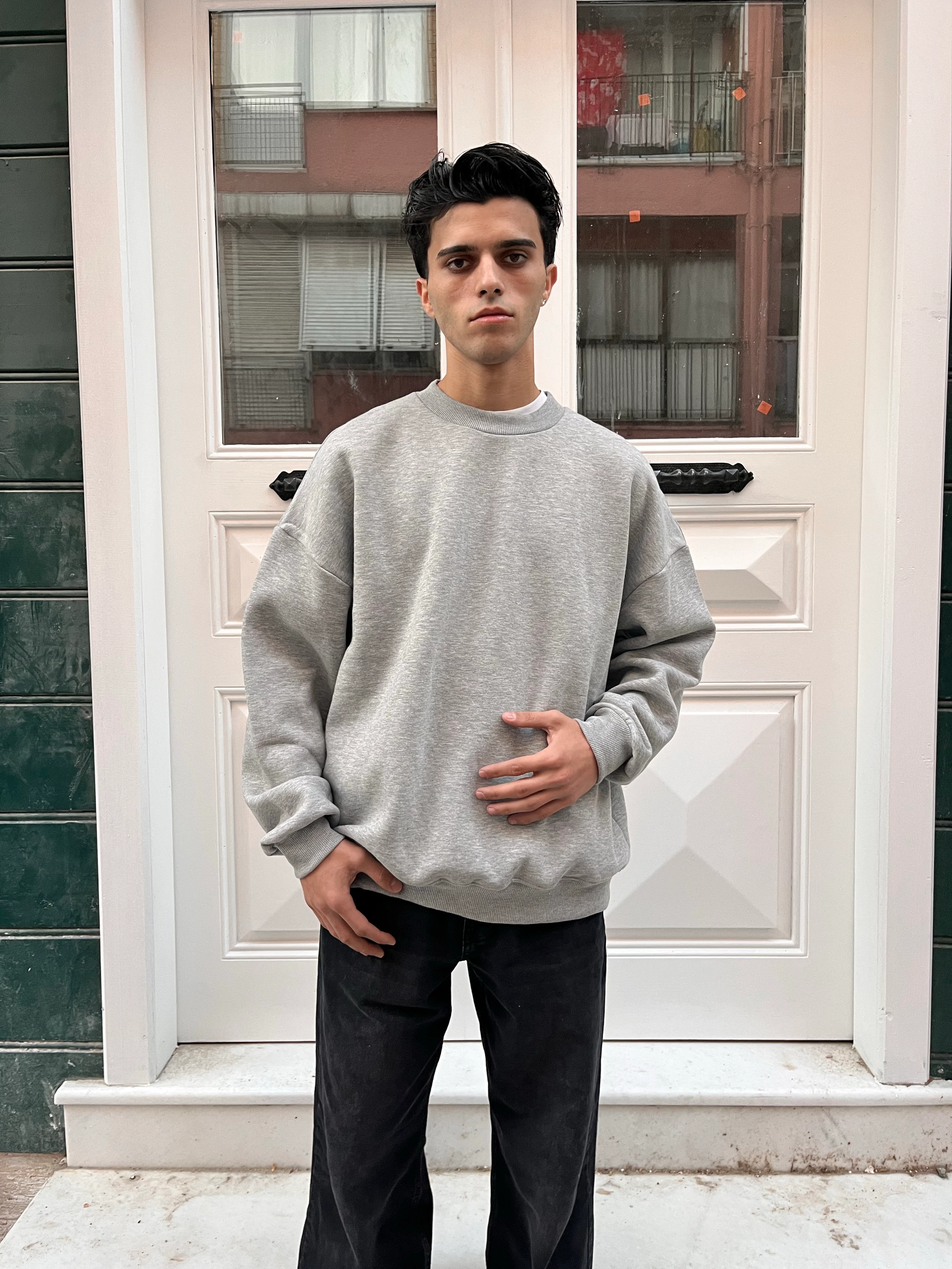 PREMİUM BASİC SWEATSHİRT - GRİ