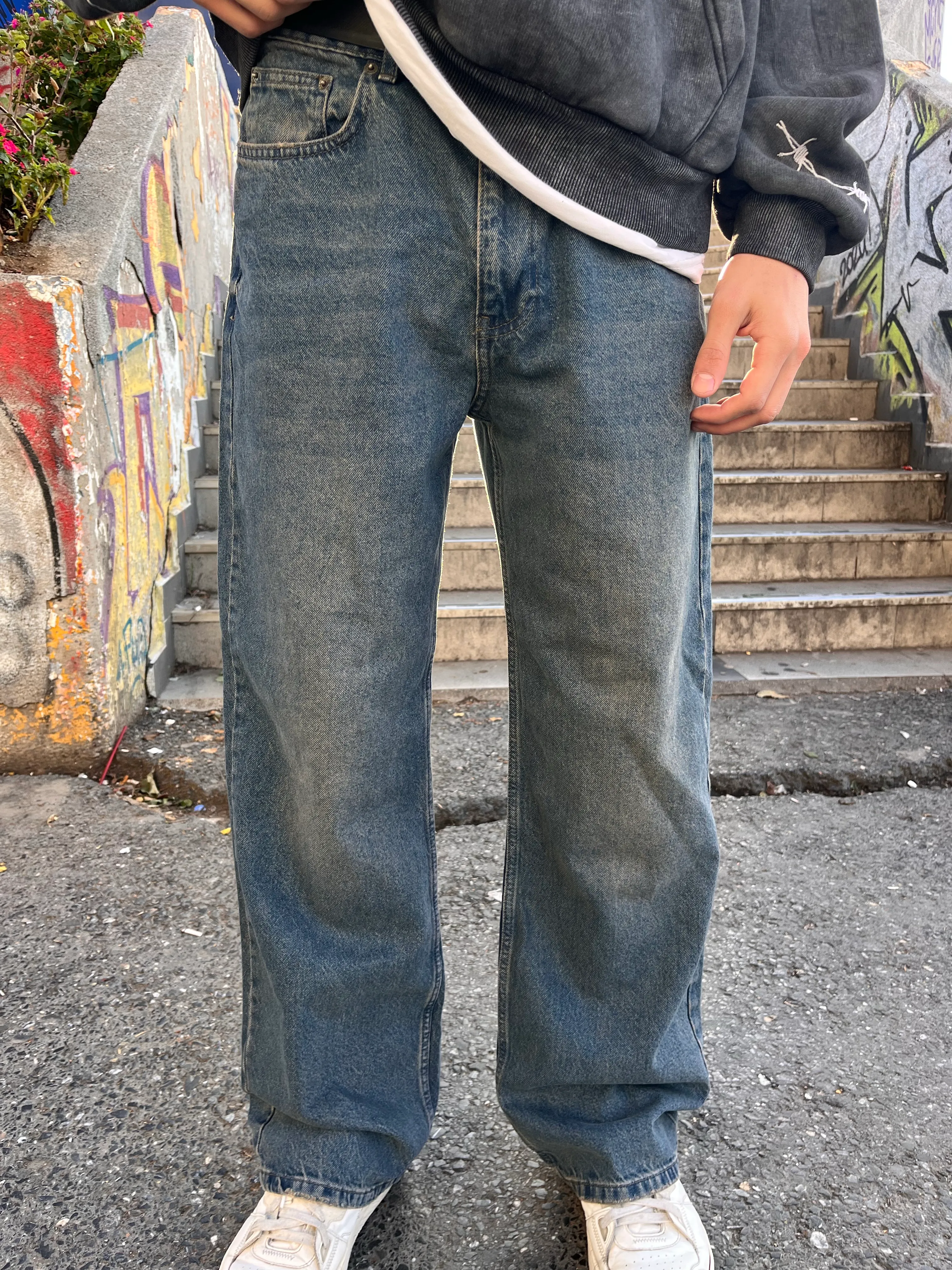 BAGGY JEANS - HARD BLUE