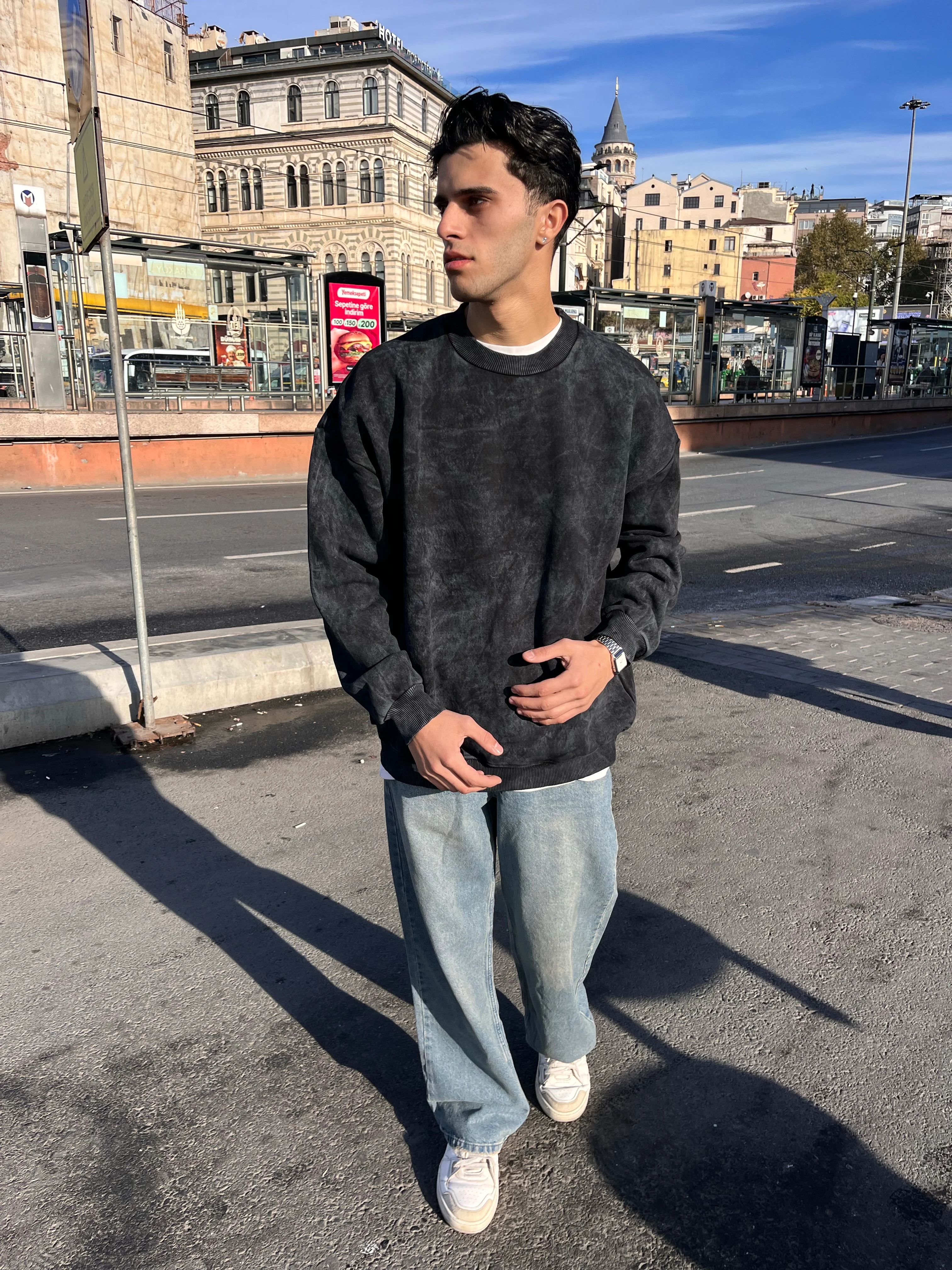 BAGGY JEANS - BLUE TİNTY