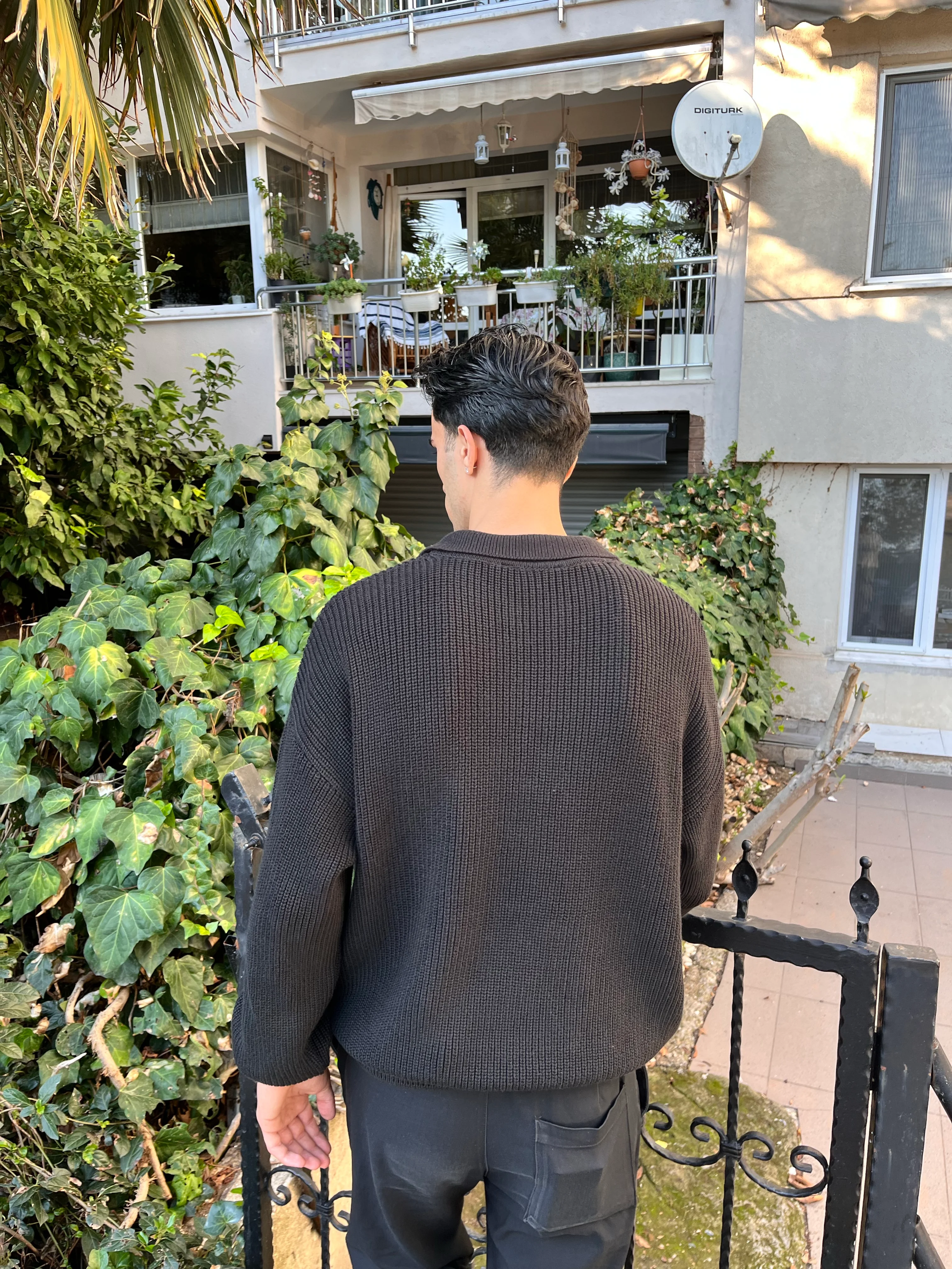 POLO YAKA TRİKO - SİYAH