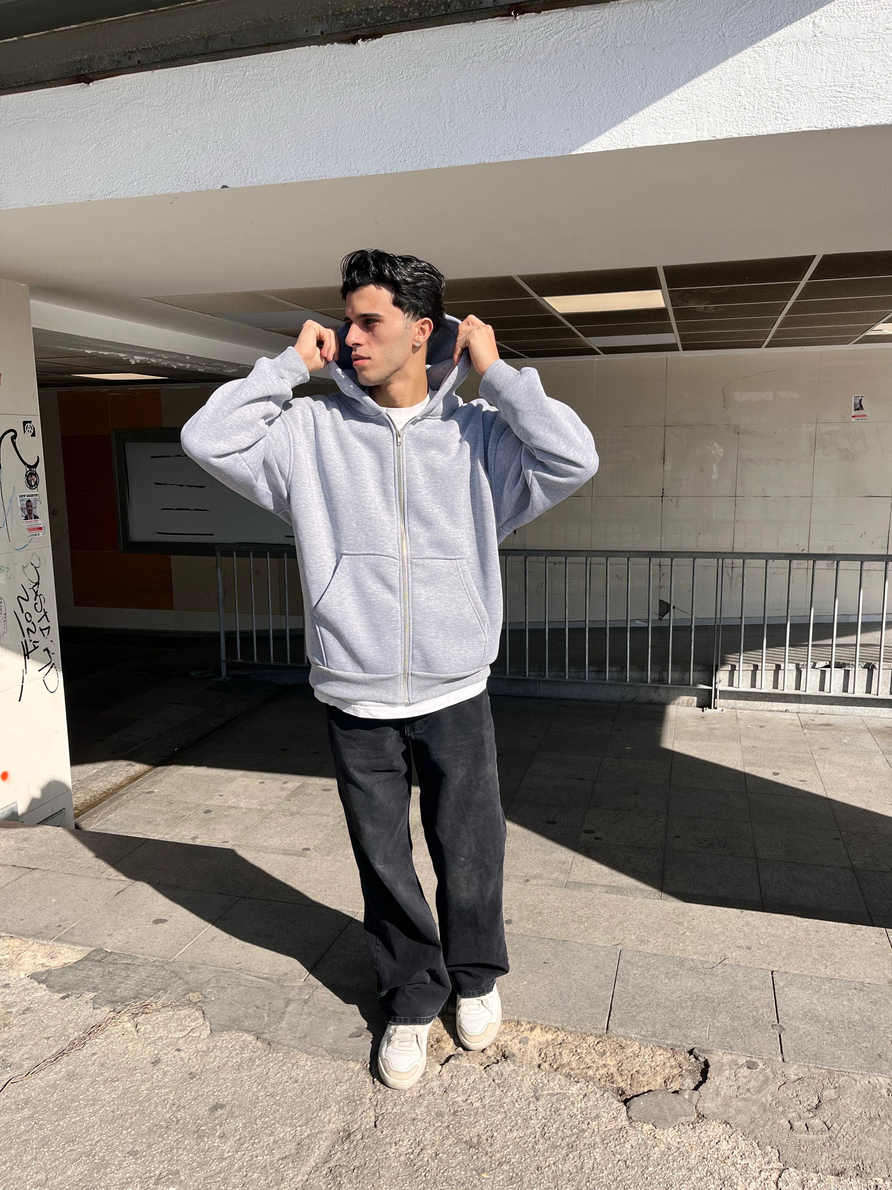 PREMİUM BASİC ZİP - GRİ