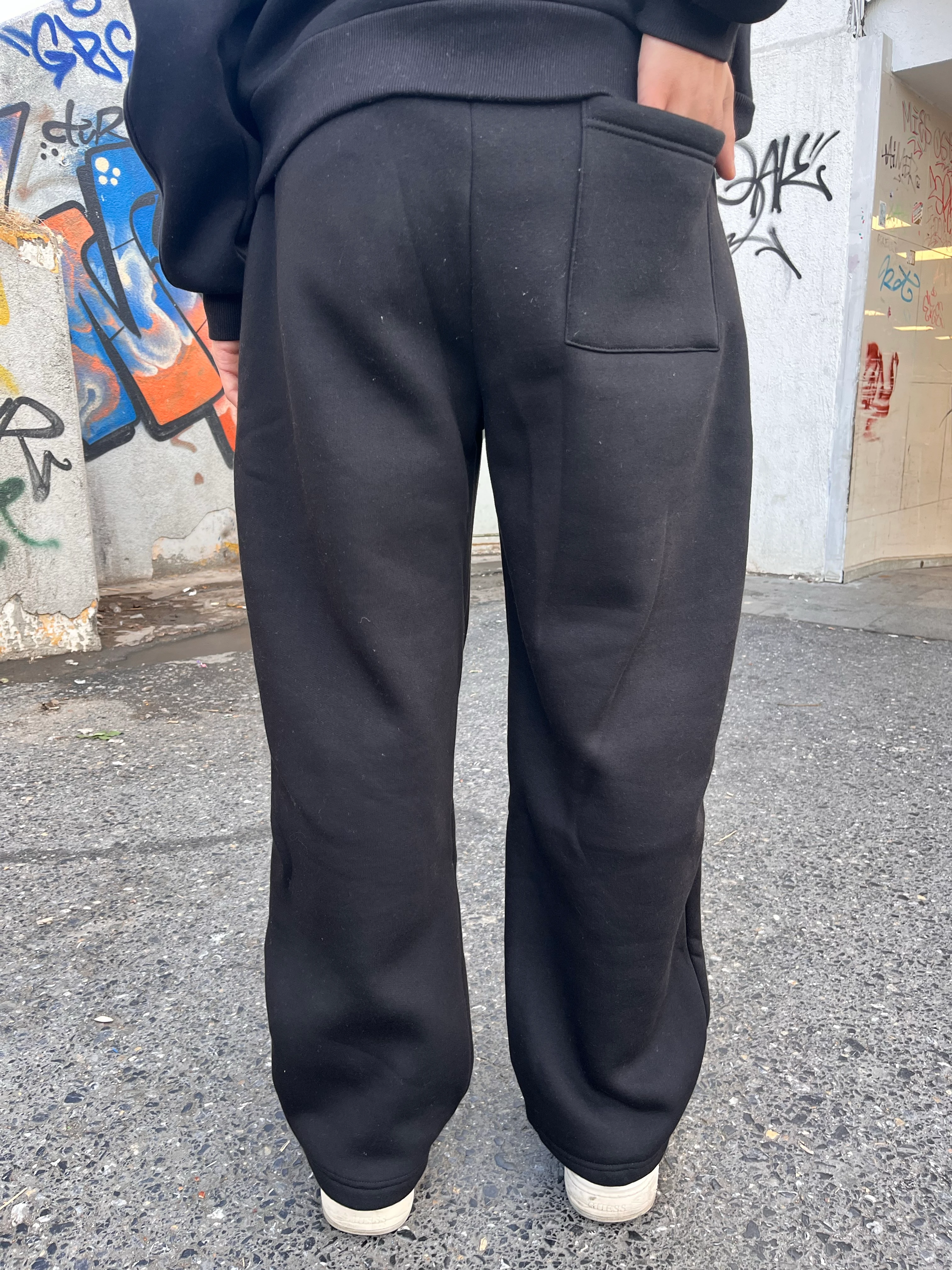 WİNTER - SİYAH  PREMİUM BAGGY EŞOFMAN