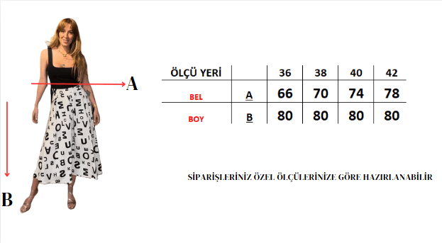 KOTON DESENLİ PLİLİ KLOŞ ETEK