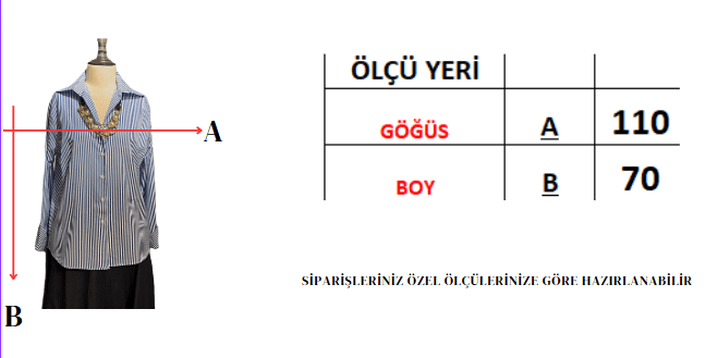 ÇİZGİLİ OVERSİZE GÖMLEK