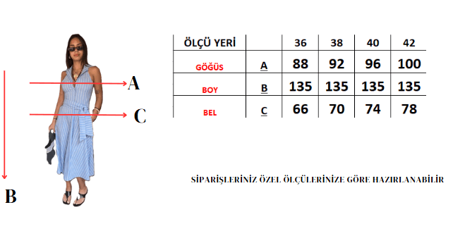 ÇİZGİLİ KOTON LYCRA SIRT DEKOLTELİ ELBİSE
