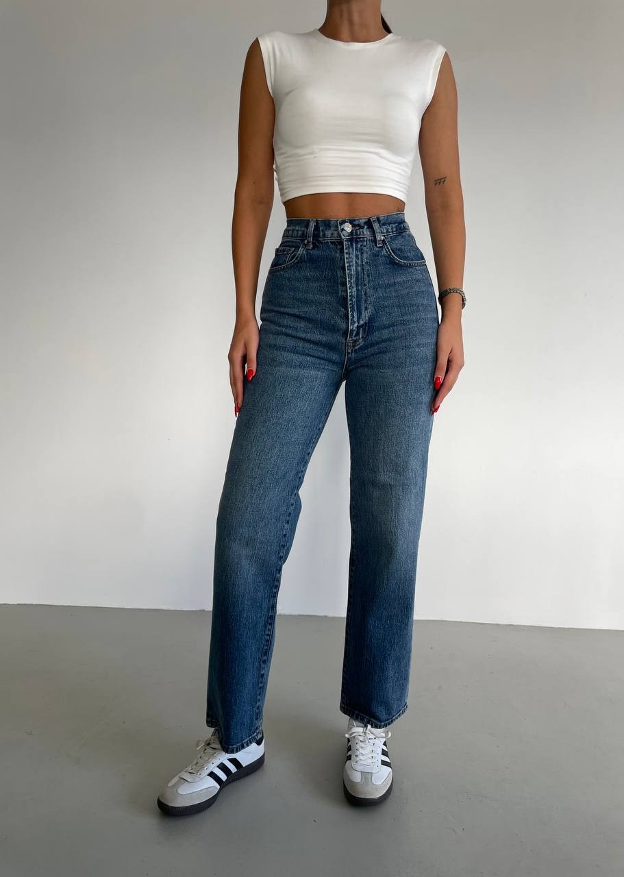 Rosa Straight Fit Denim Pantolon