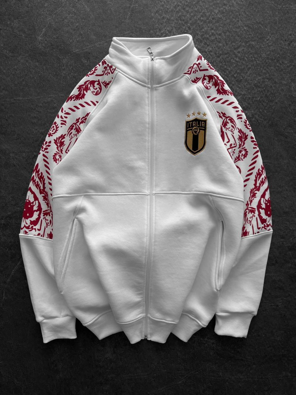 Froy İtalya Logo Baskılı Oversize Kesim Erkek Zip