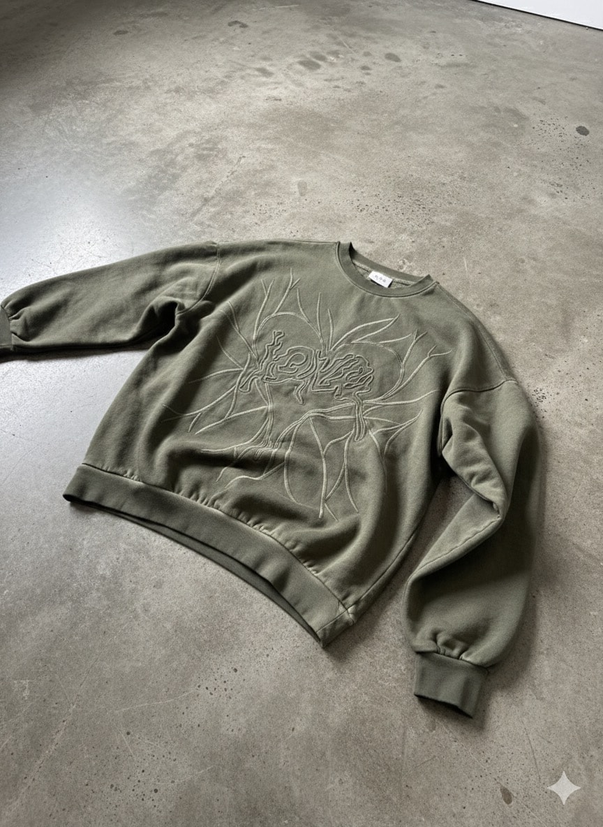 Cetty Oversize Kesim Özel Tasarım Erkek Sweatshirt