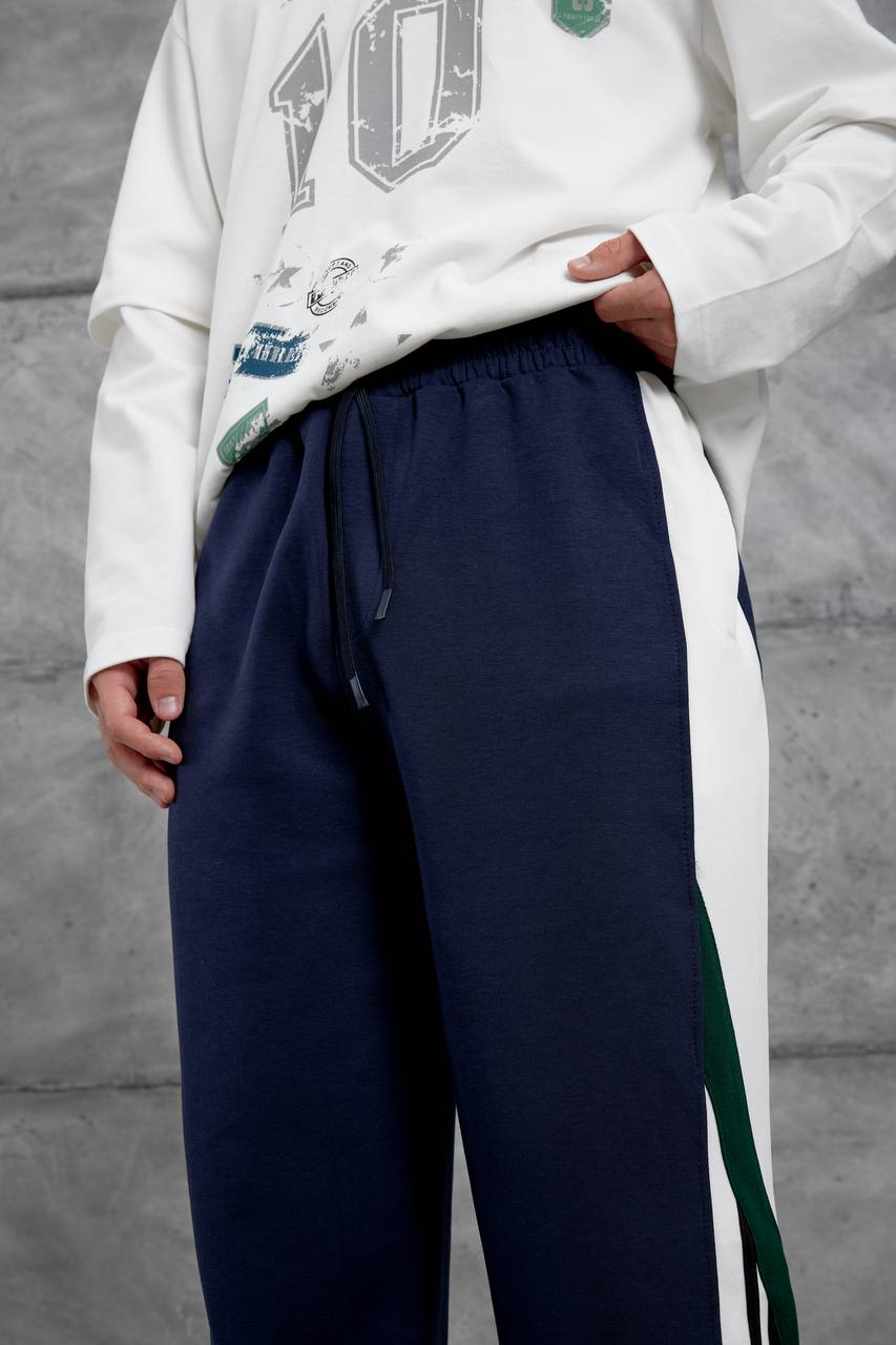 Coal Yan Şerit Detaylı Baggy Model Erkek Sweatpantolon