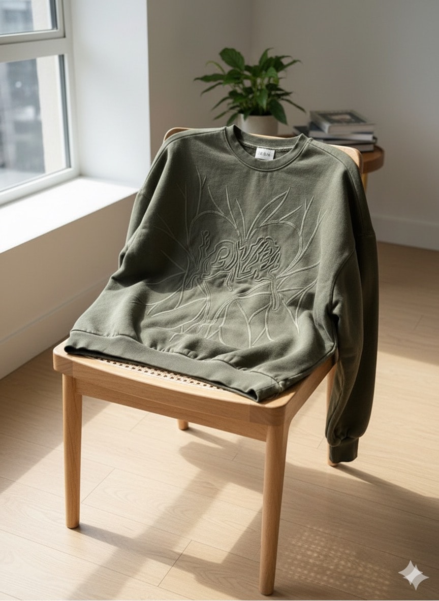 Cetty Oversize Kesim Özel Tasarım Erkek Sweatshirt