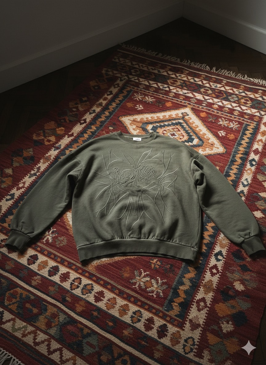 Cetty Oversize Kesim Özel Tasarım Erkek Sweatshirt