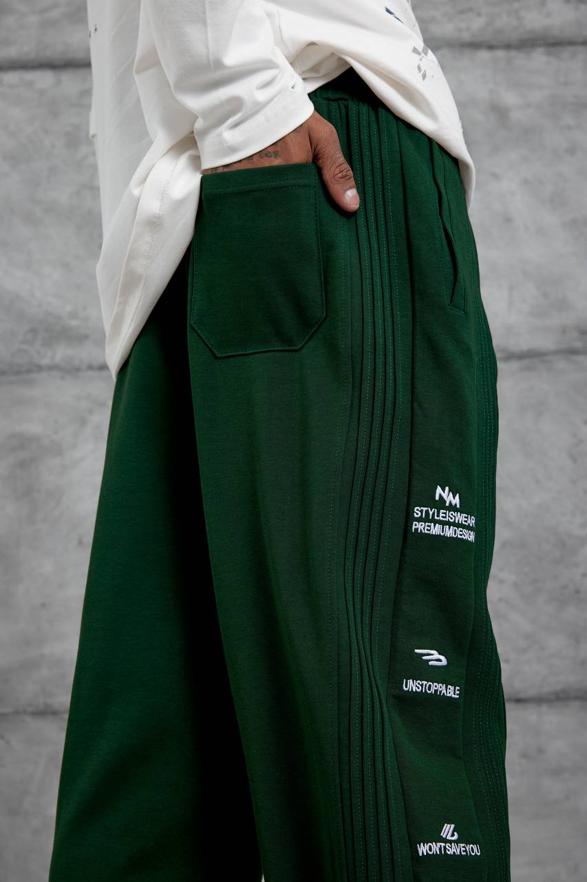 Davi Şerit Detaylı Baggy Erkek Sweatpantolon