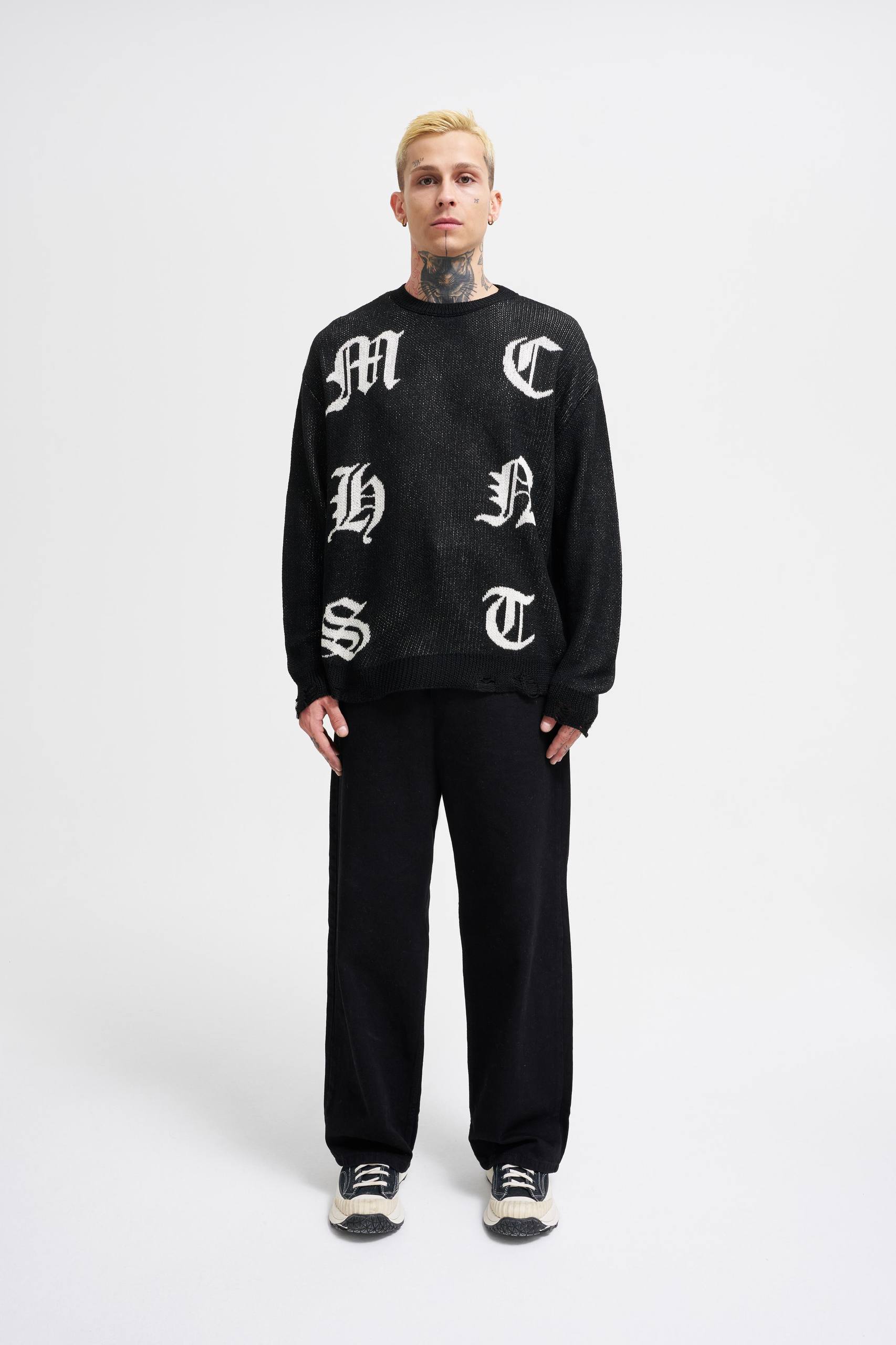 Will Özel Tasarım Baskılı Bisiklet Yaka Oversize Kesim Erkek Sweatshirt