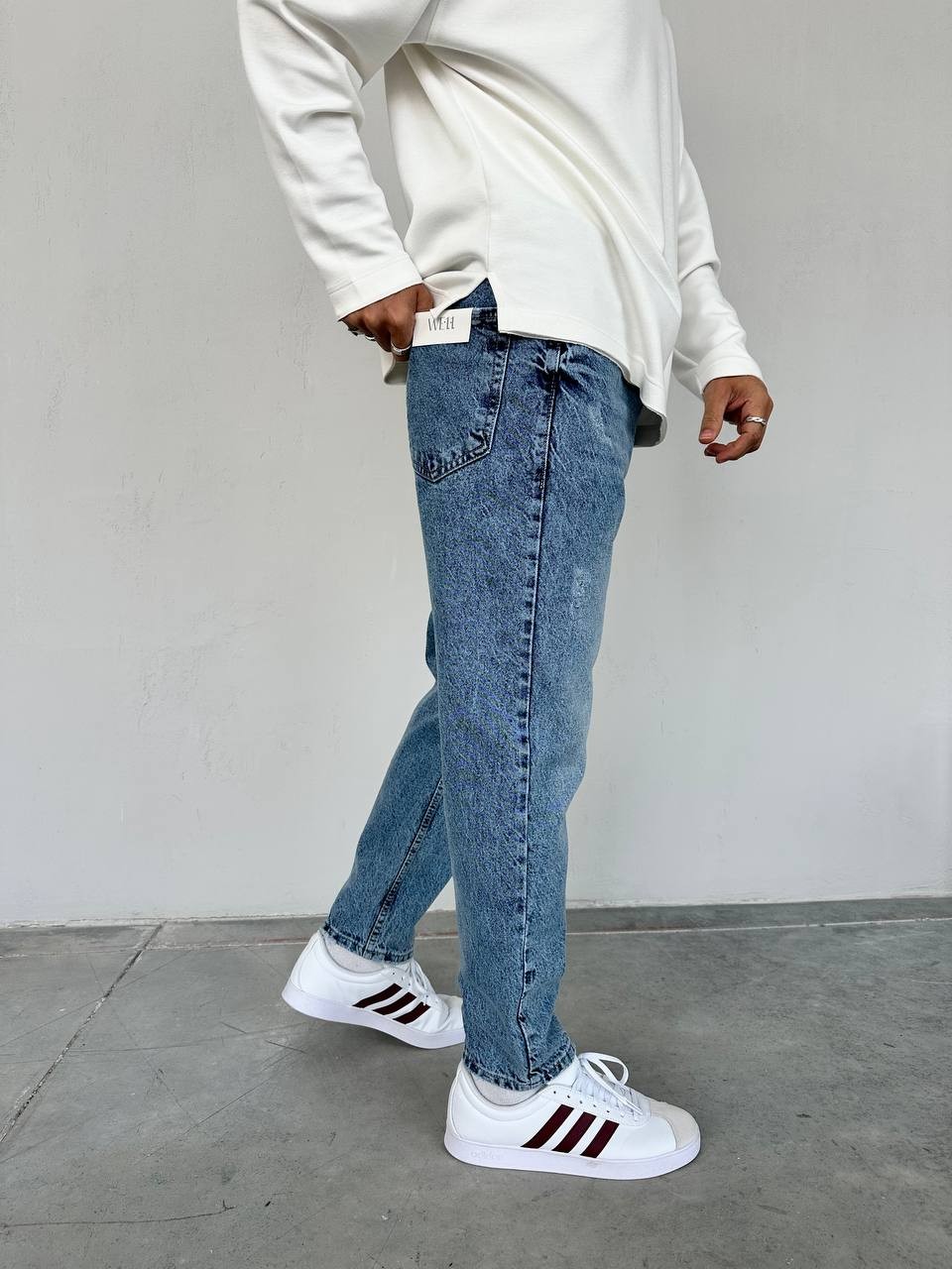 Cozy Yıkamalı Boru Paça Erkek Jean - 2477