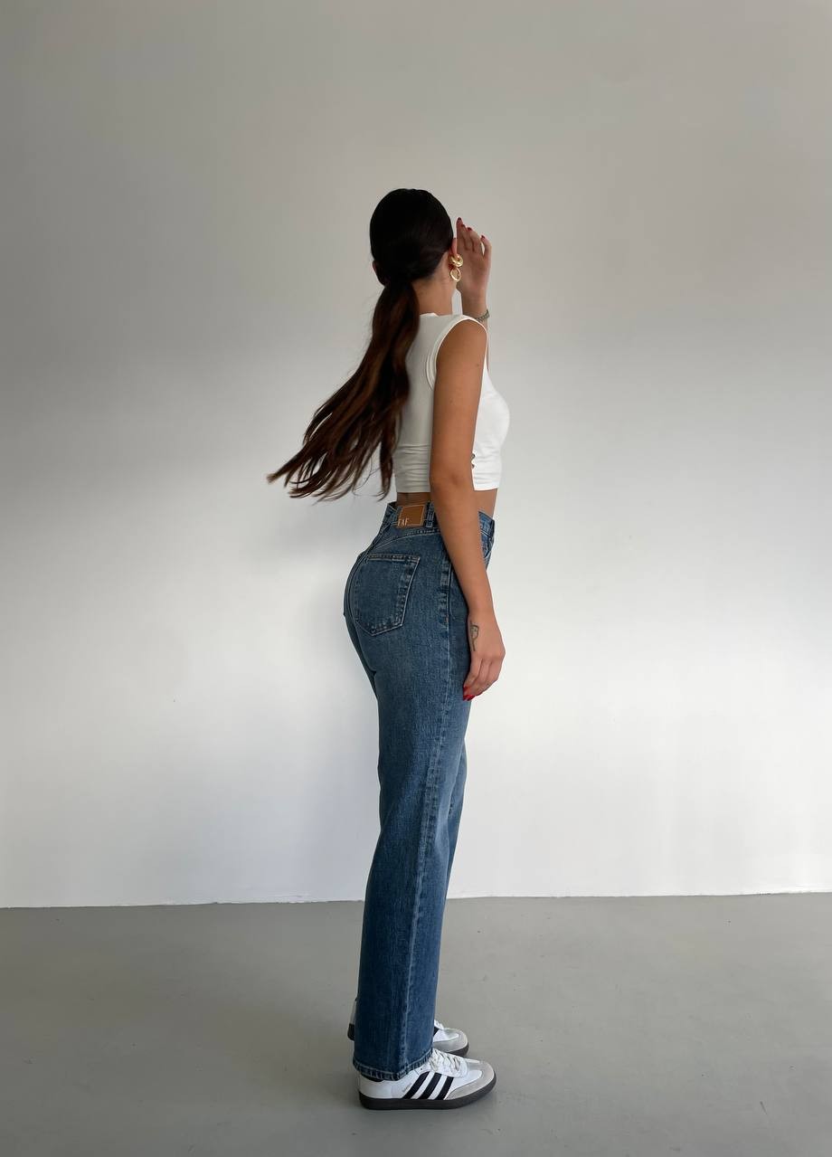 Rosa Straight Fit Denim Pantolon