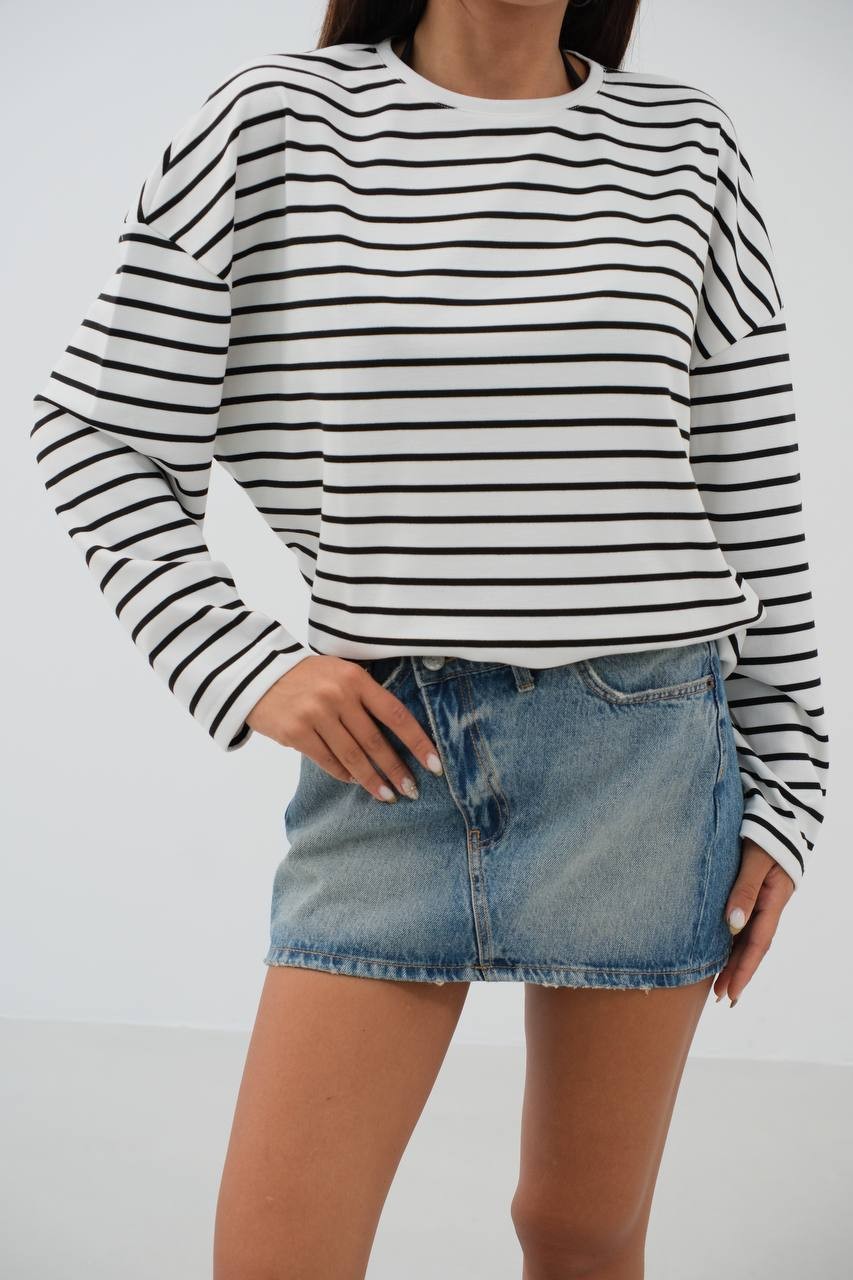 Werner Striped Oversize Blouse