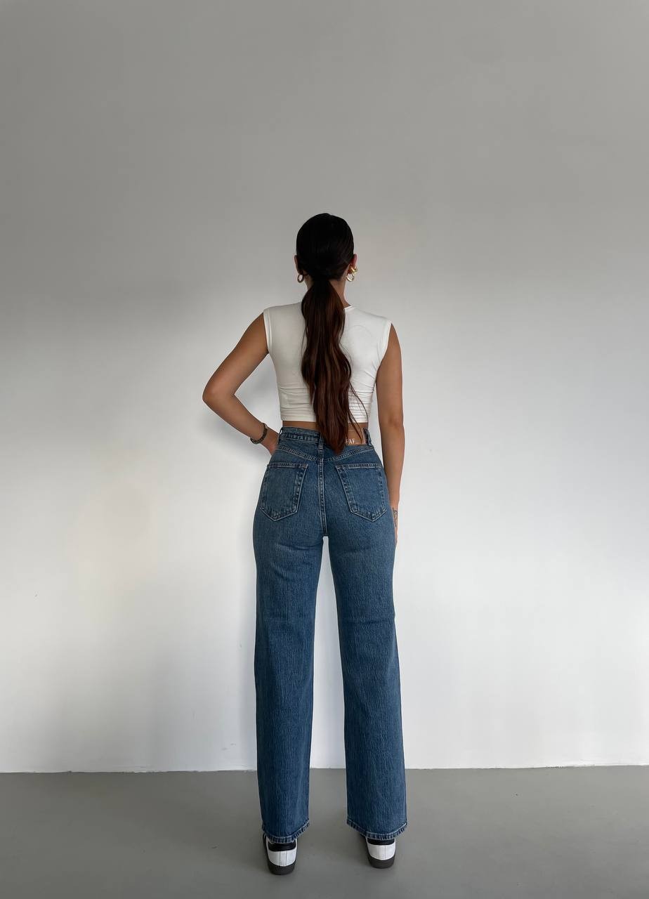 Rosa Straight Fit Denim Pantolon