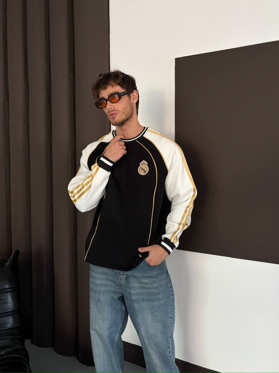 Luis Oversize Kesim Realmadrid Temalı Erkek Forma Sweathirt