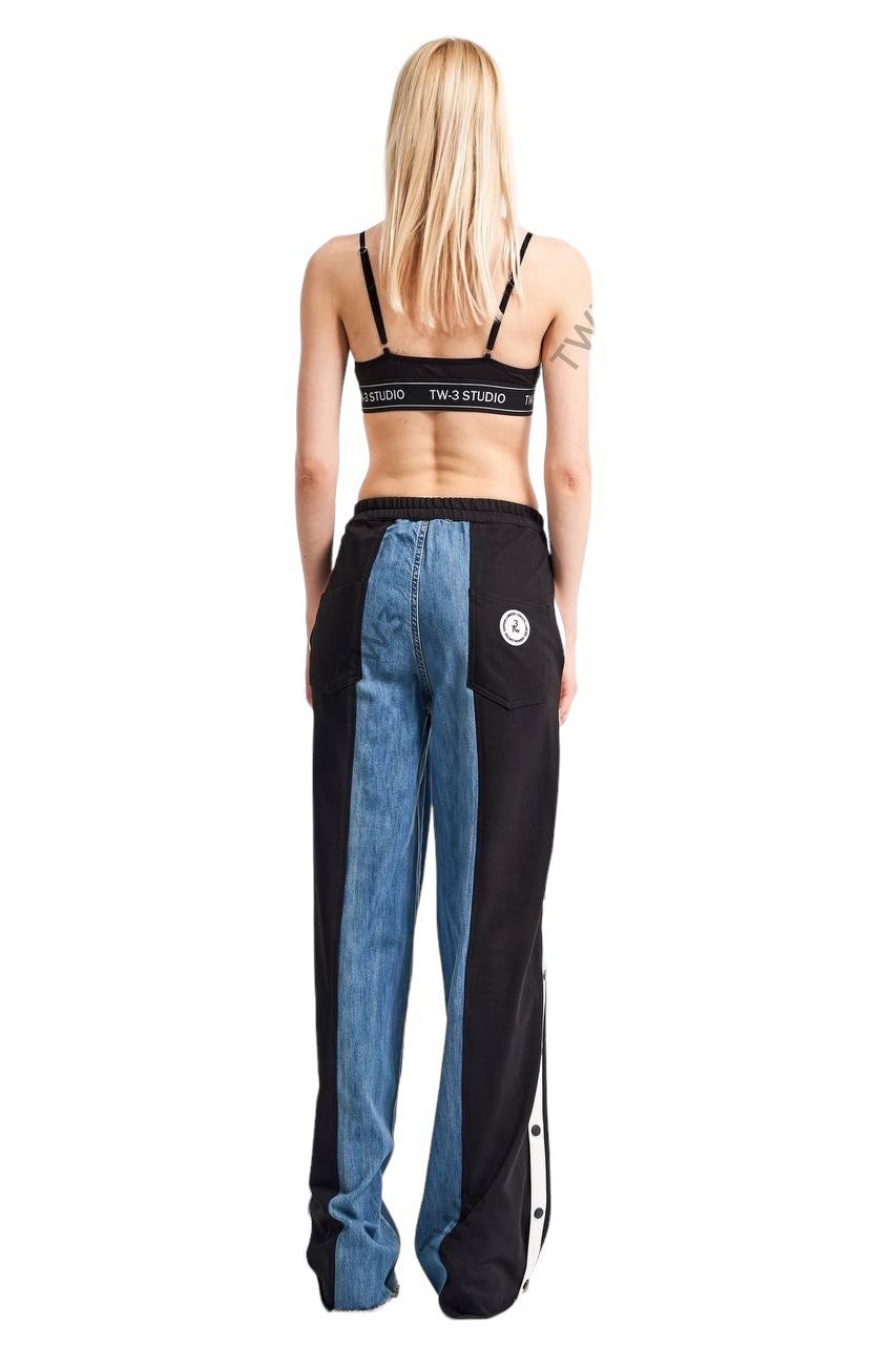 【COLOR iN ID】Hem slit button pants Slit-hem trousers