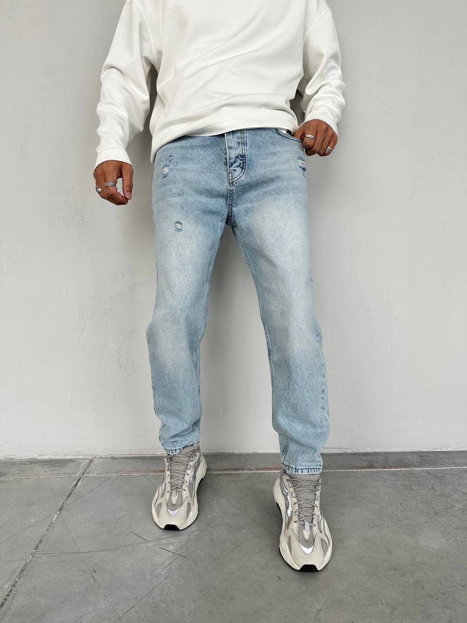Cadillac Washed Ripped Effect Men's Jeans -2298