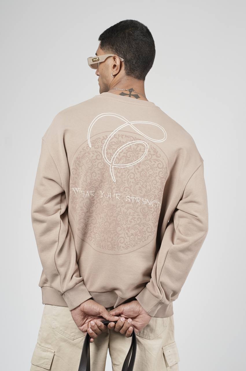Ceny Baskılı Oversize Kesim Erkek Sweatshirt