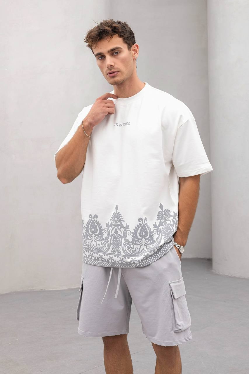 Owen Özel Tasarım Baskılı Oversize Kesim Erkek T-shirt