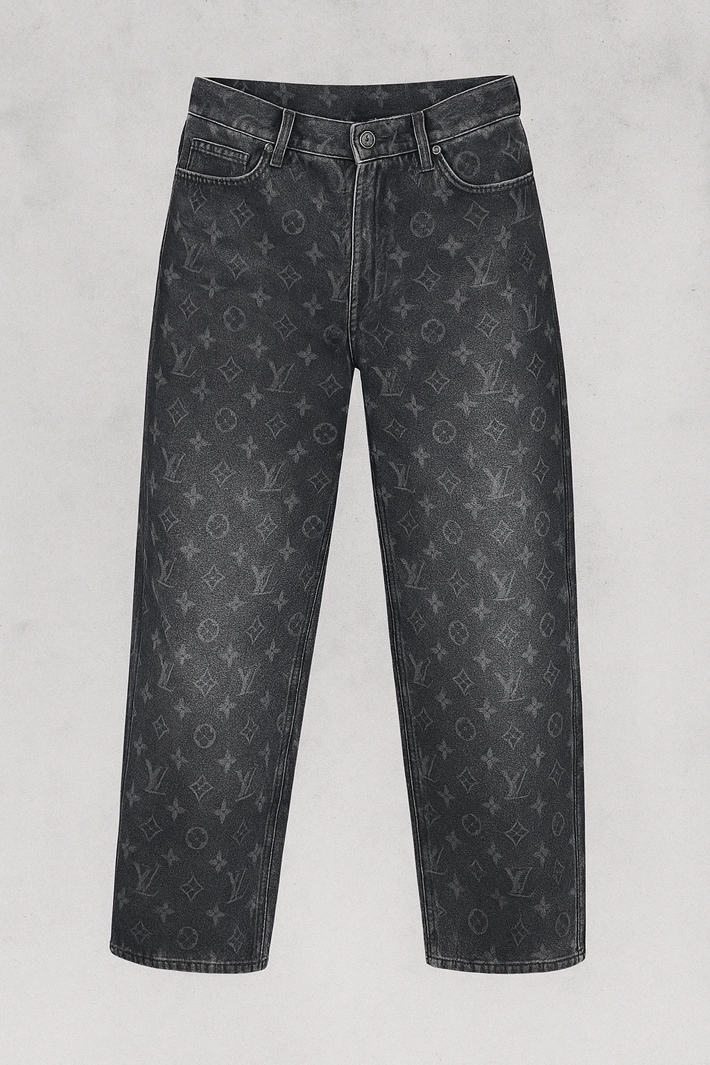 Fema Lazer İşlemeli Özel Tasarım Straight Fit Erkek Jean Pantolon