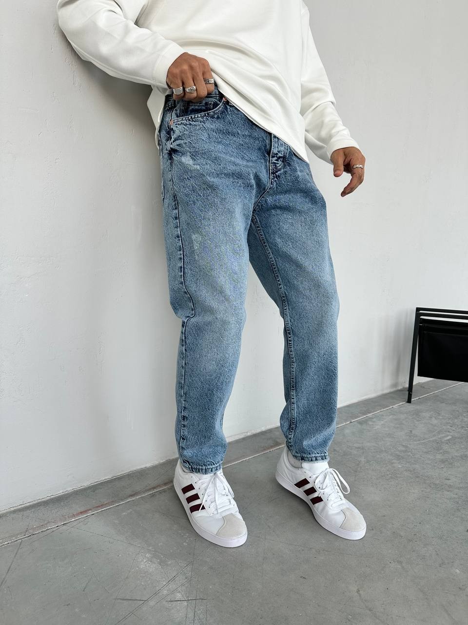 Cozy Yıkamalı Boru Paça Erkek Jean - 2477