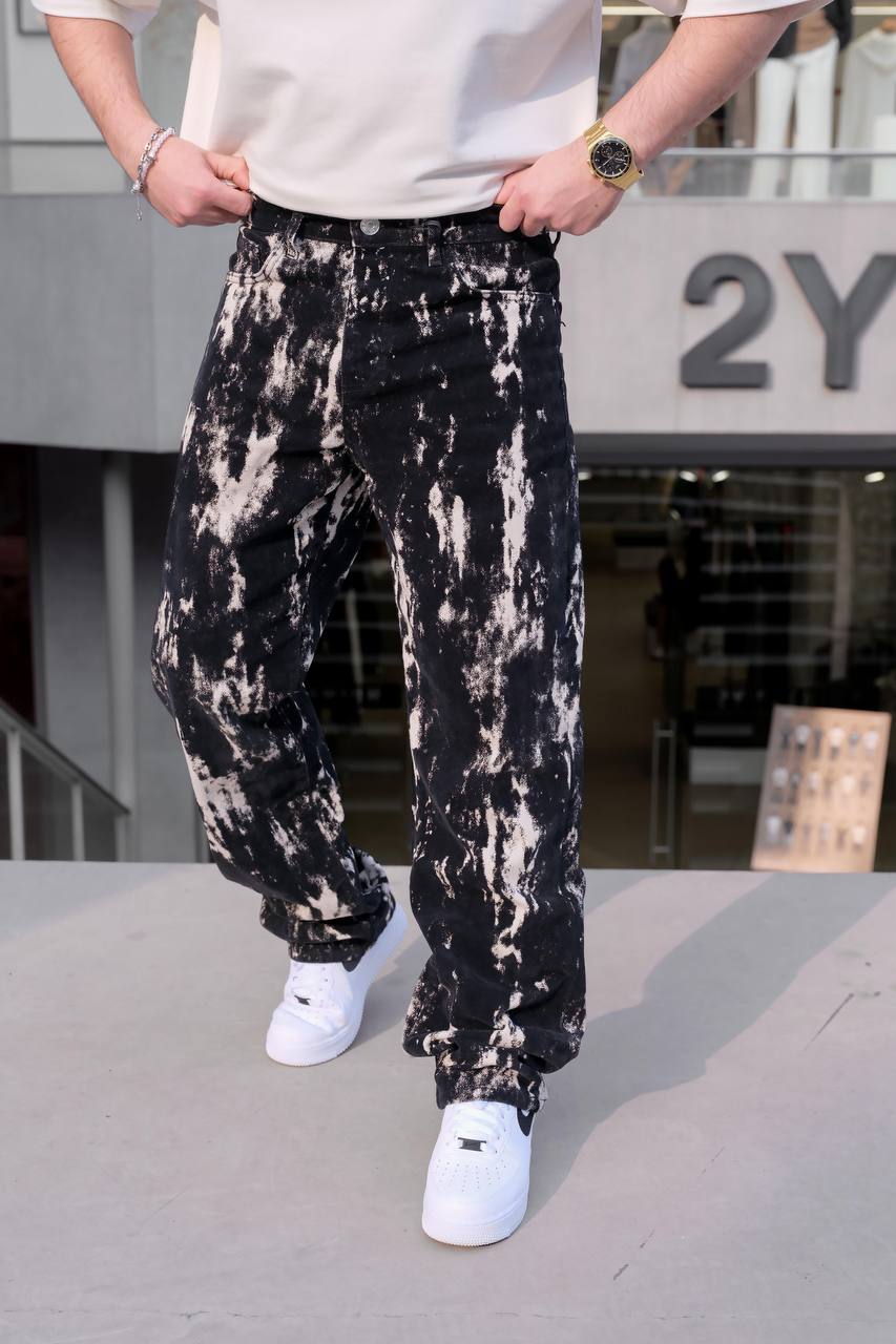 Daniel Yıkamalı Paçası Detaylı Erkek Jean Pantolon