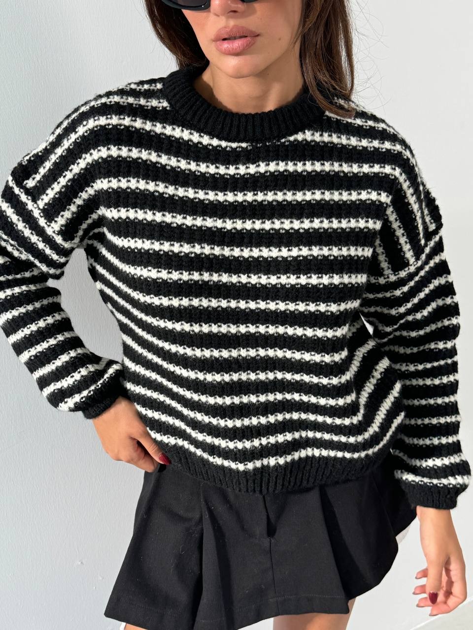 Weekend Transverse Striped Women's Knitwear