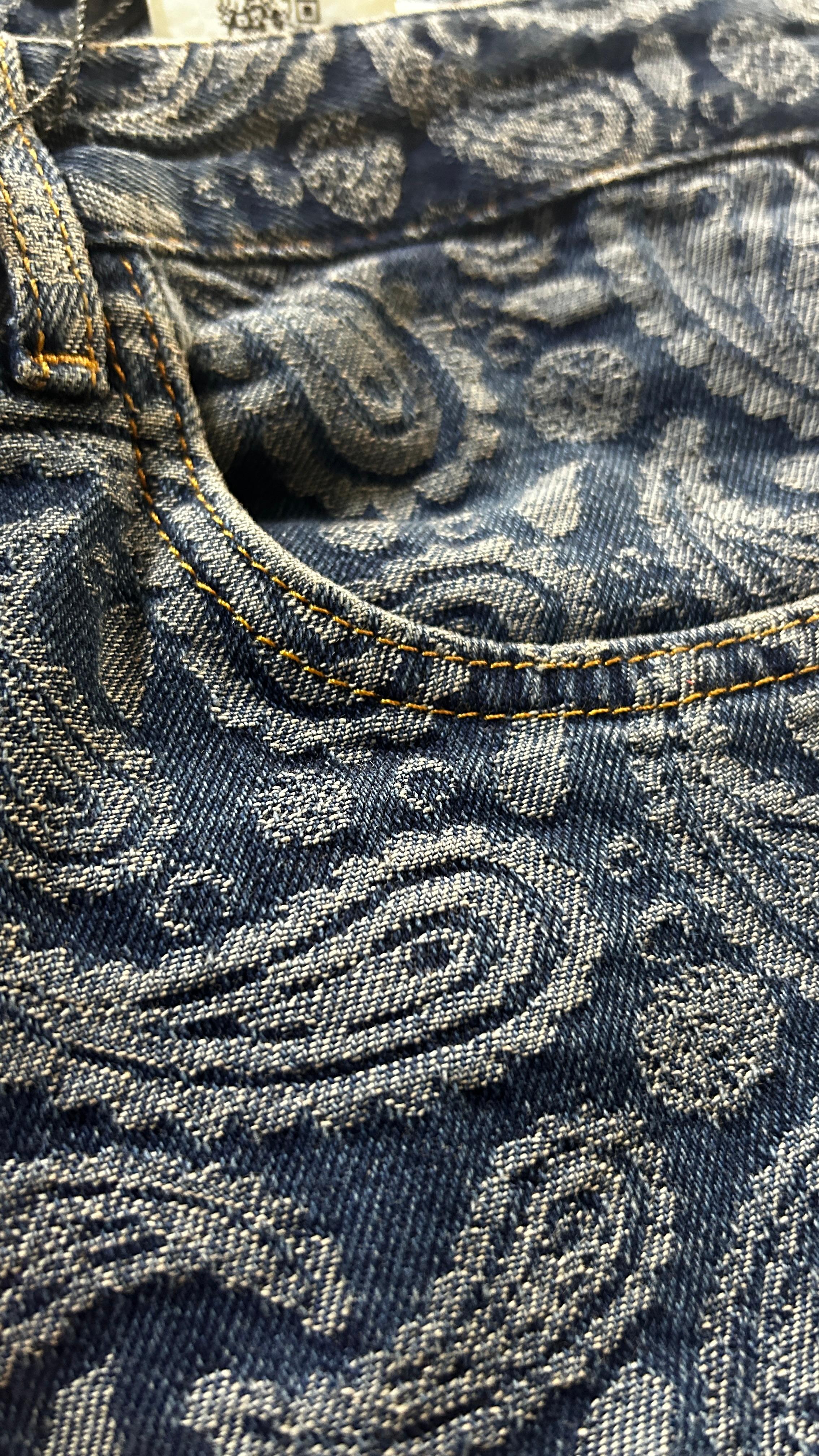 Jay-Z Motif Baskılı Baggy Erkek Jean Pantolon