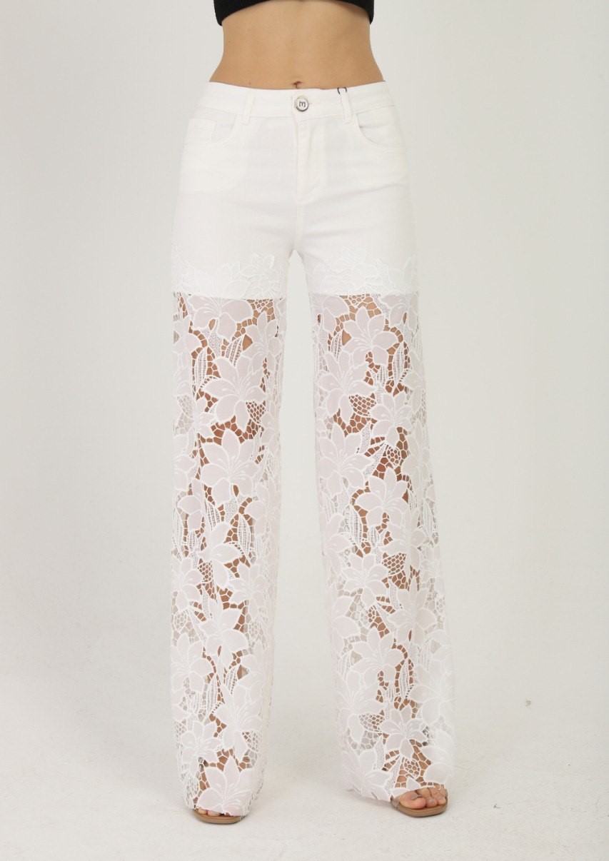 Kanita Lace Embroidered Special Design Women's Trousers