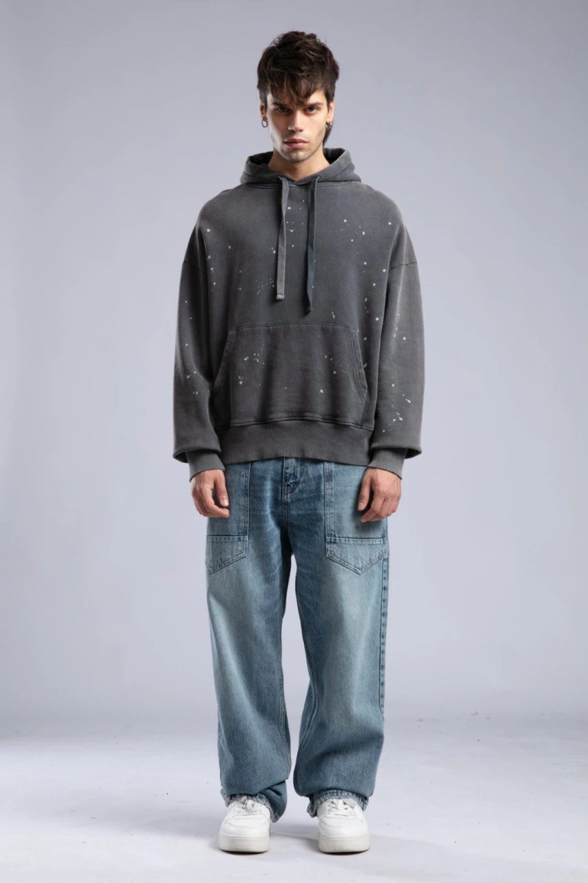 Gary Özel Tasarım Oversize Kesim Erkek Hoodie
