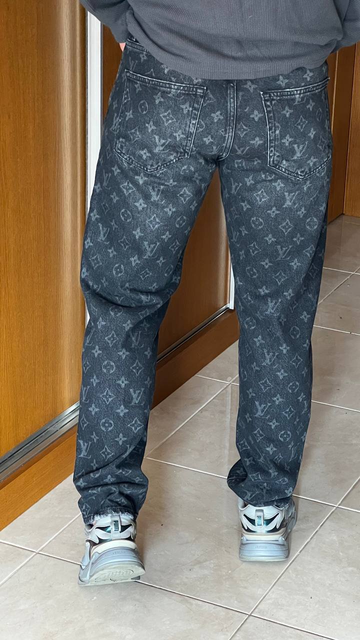 Fema Lazer İşlemeli Özel Tasarım Straight Fit Erkek Jean Pantolon