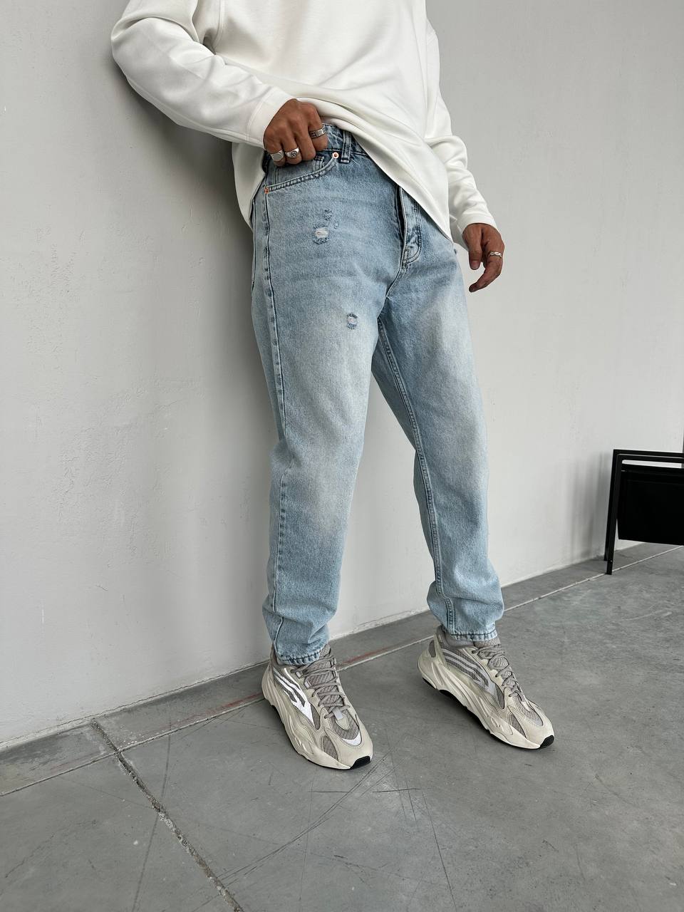 Cadillac Washed Ripped Effect Men's Jeans -2298