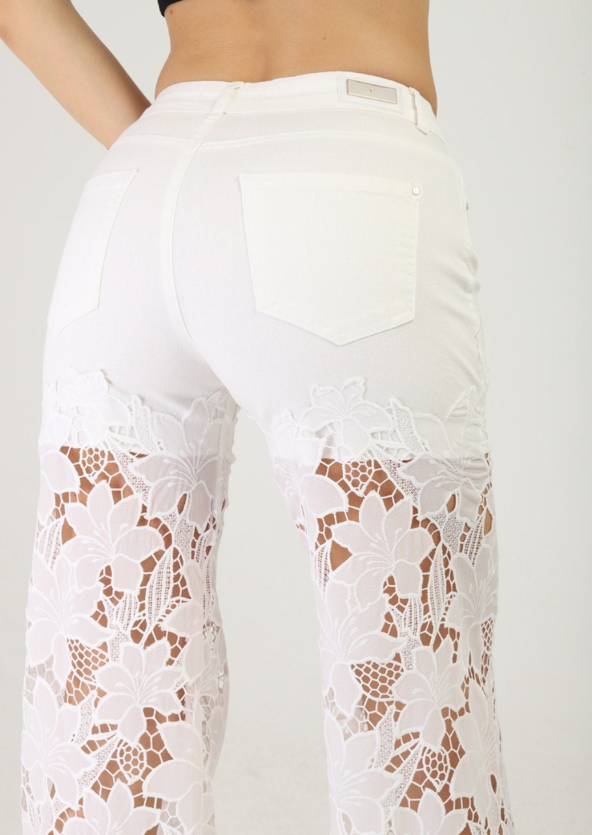 Kanita Lace Embroidered Special Design Women's Trousers