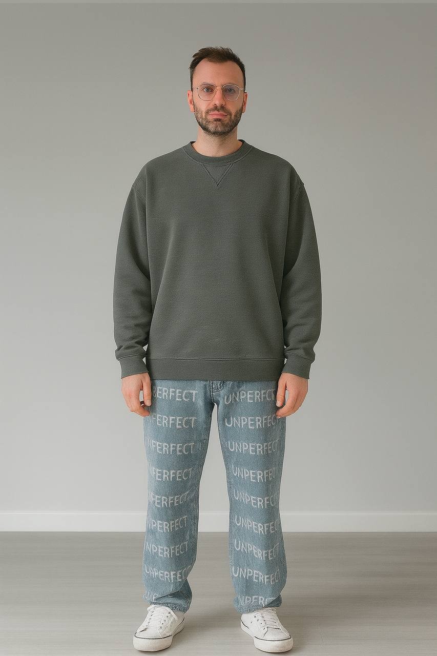 Jake EnFLameli Oversize Kesim Erkek Sweatshirt