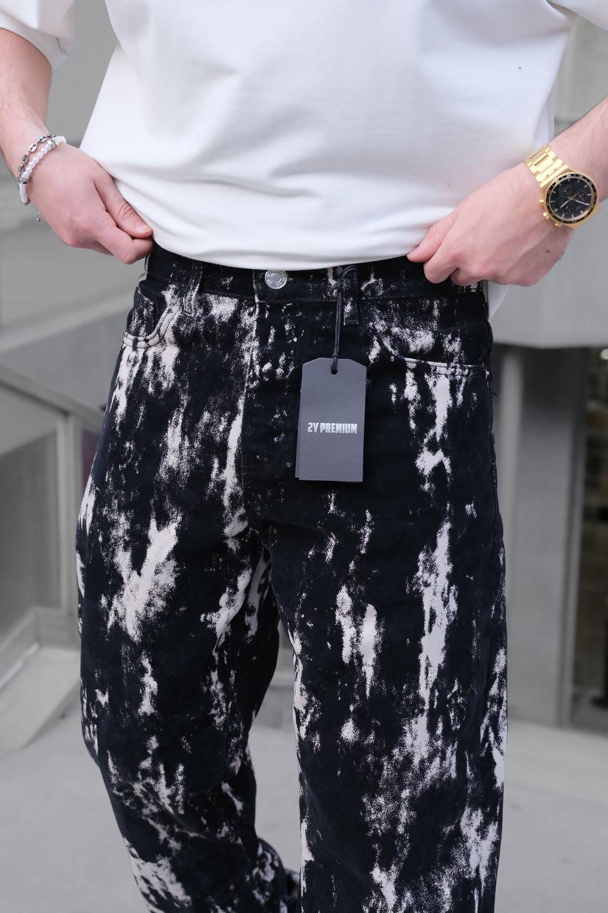 Daniel Yıkamalı Paçası Detaylı Erkek Jean Pantolon