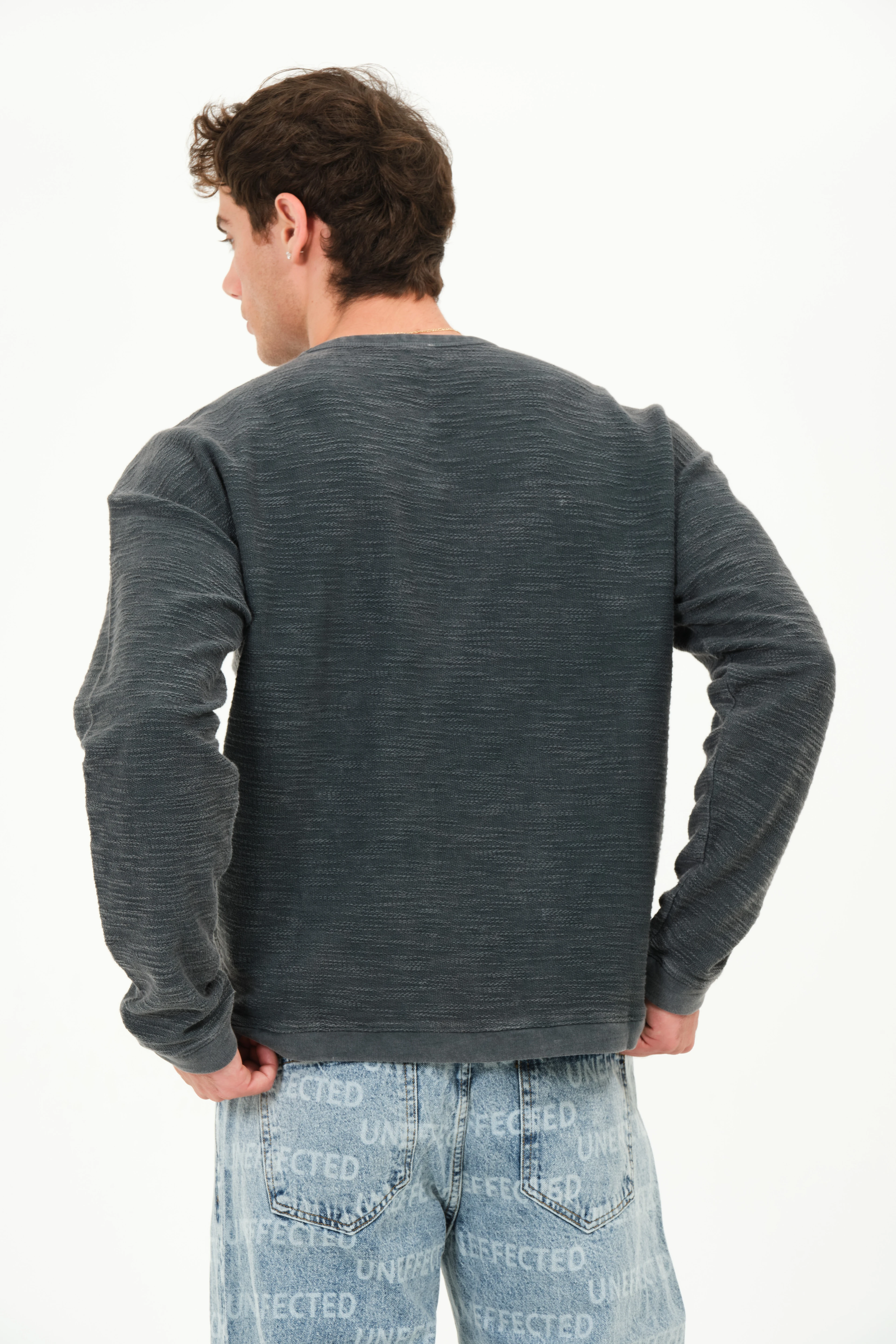 Jake Enflameli Oversize Kesim Erkek Sweatshirt