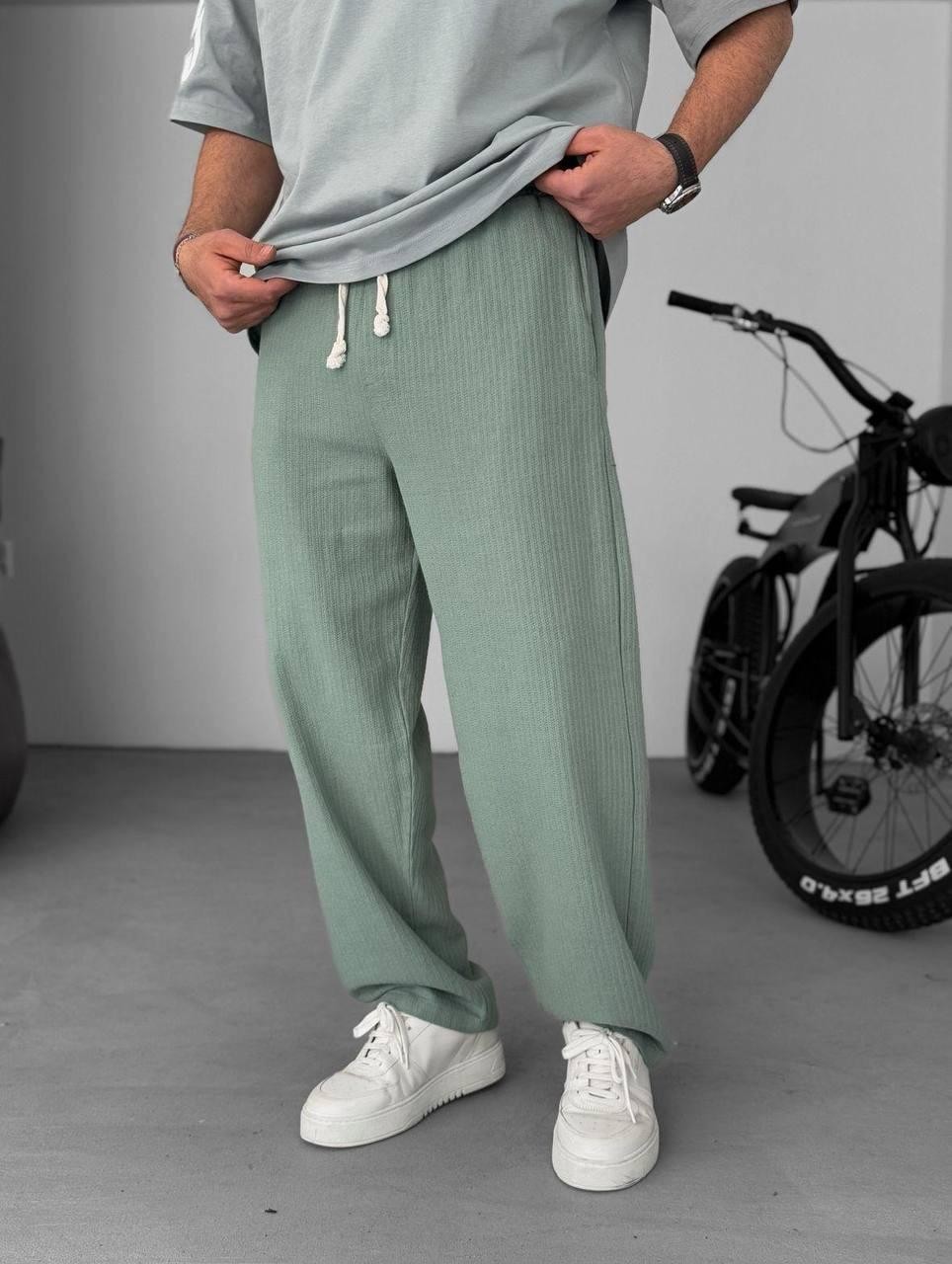 Korgito Linen Men's Trousers - Haki