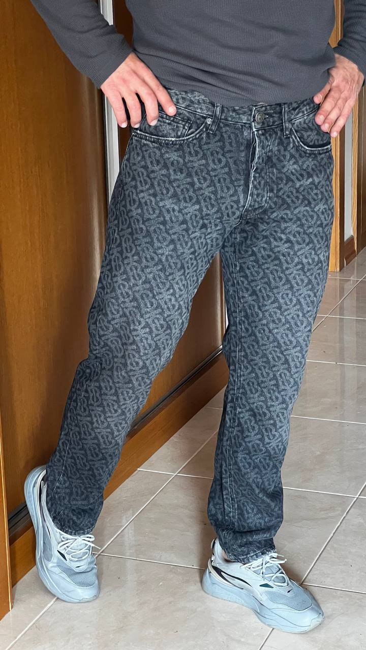 Koal Lazer İşlemeli Özel Tasarım Straight Fit Erkek Jean Pantolon