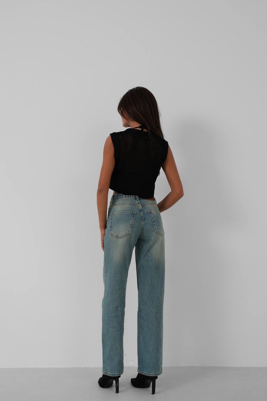 Nuna Yüksek Bel Kadın Mom Jean Pantolon 05033