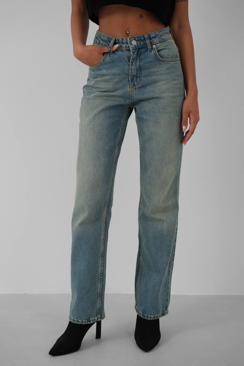 Nuna Yüksek Bel Kadın Mom Jean Pantolon 05033
