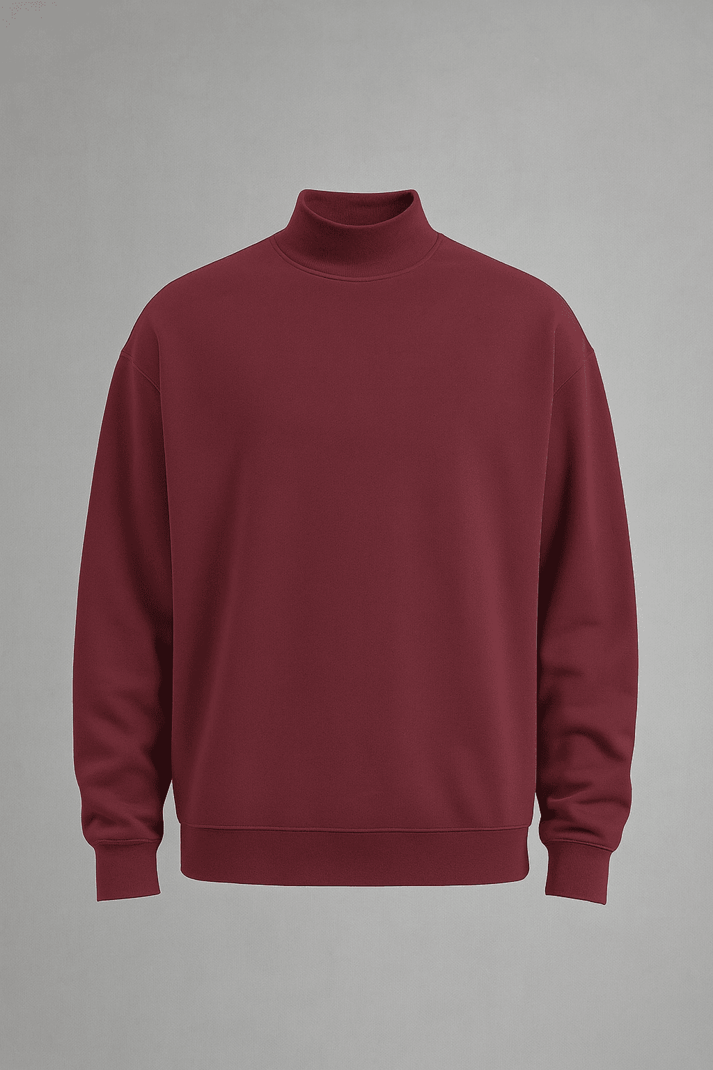 Dari Balıkçı Yaka Oversize Kesim Erkek Sweatshirt