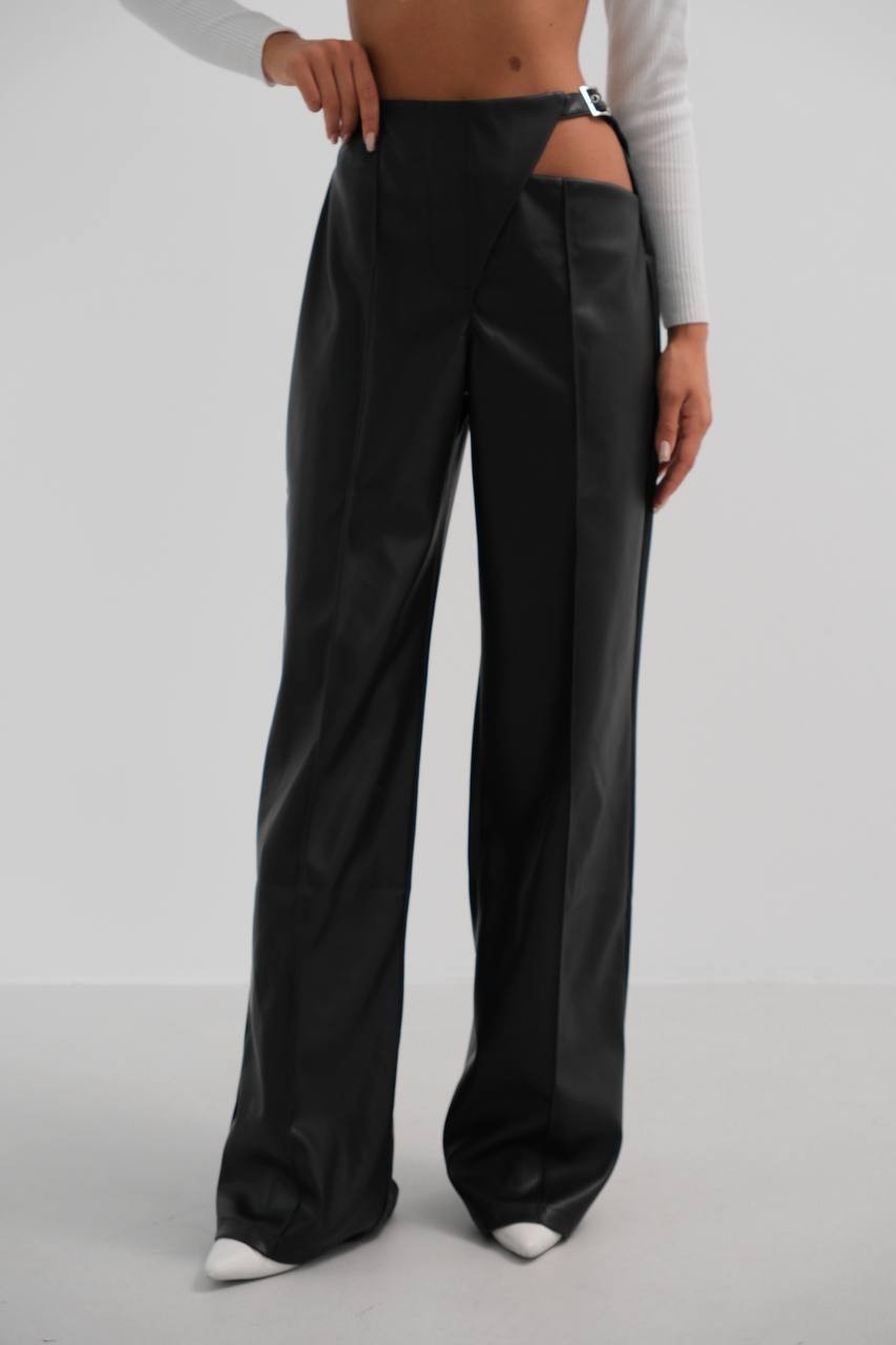 Stapleton Leather Window Detail Women's Trousers