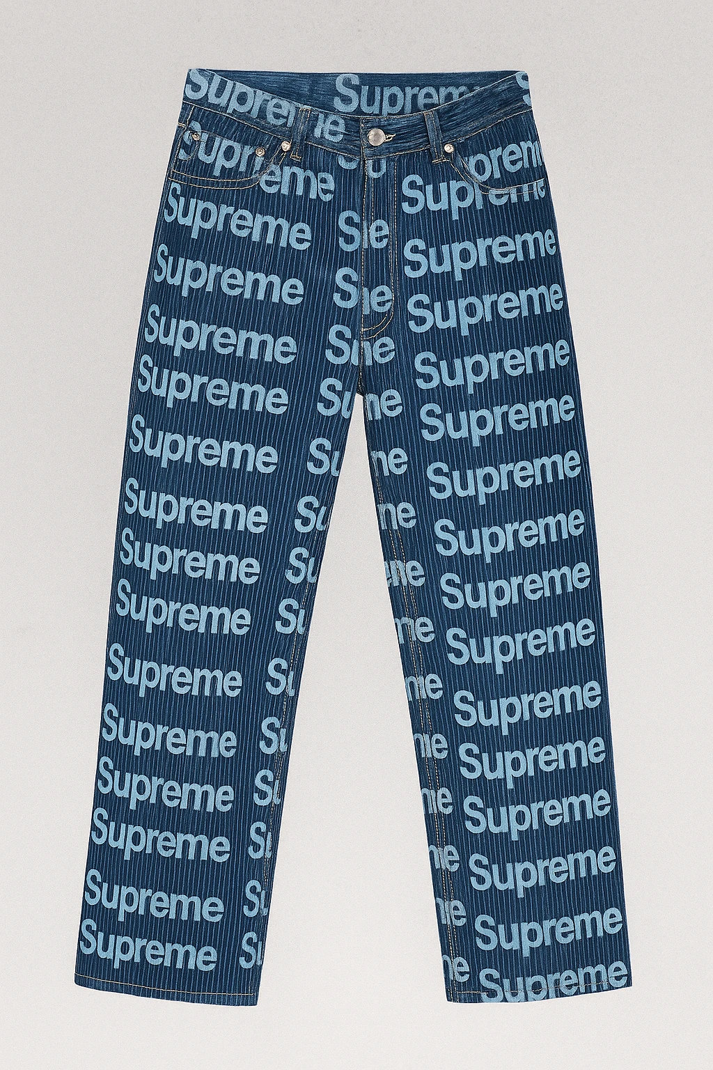 Kent Lazer İşlemeli Özel Tasarım Straight Fit Erkek Jean Pantolon